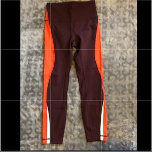 Lululemon Kick, Serve, Sweat 7/8 leggings sz 6